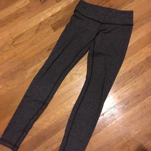 Lululemon grey coco pique leggings 6